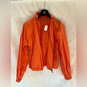 Bottega Veneta Orange Windbreaker Size 42
